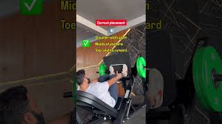 Leg press tutorial #shortvideo #youtubeshorts