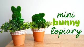 🐰 Mini Bunny Topiary Craft (Cute & SO EASY For Spring & Easter!)