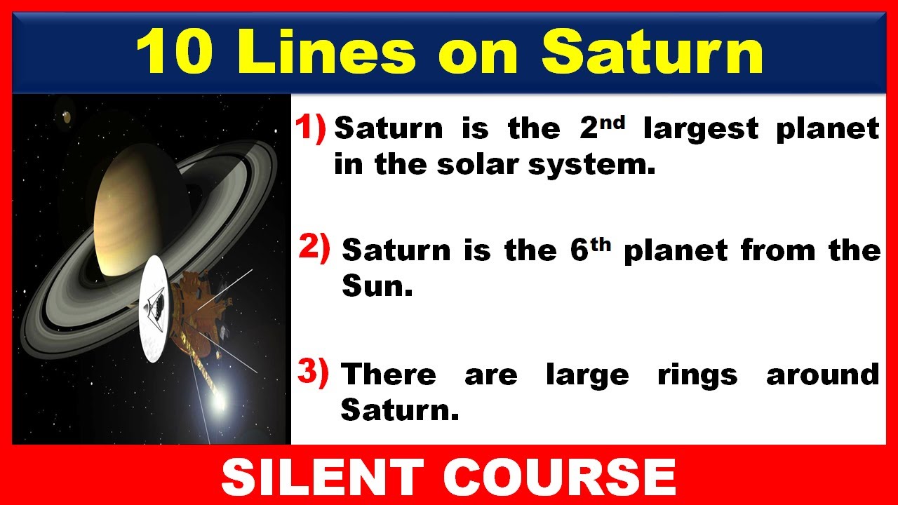 essay 10 lines on saturn planet