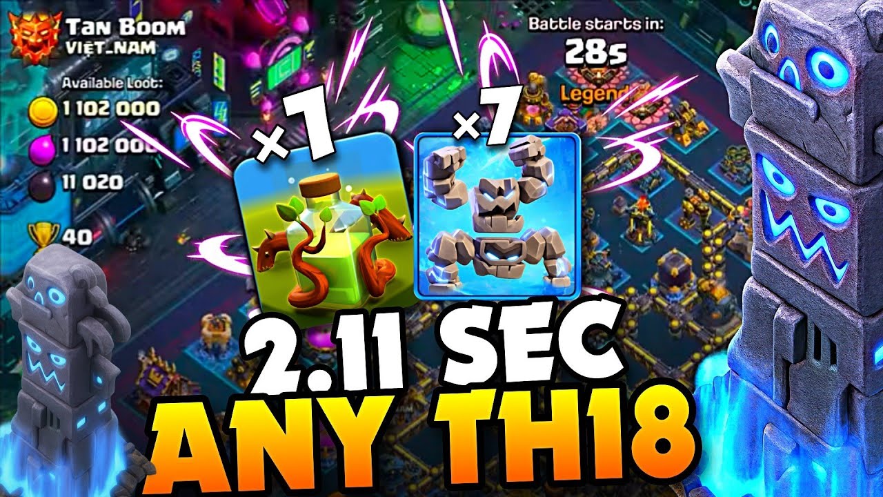 After UPDATE ! Balance Changes Try this Very Easy Attack Strategy th18 Legend Hits