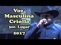 Máximo Guaran Voz Criolla Masculina 3er Lugar.