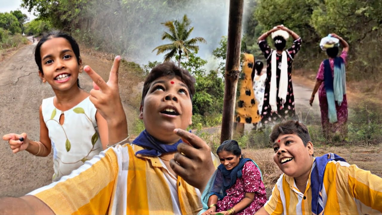 गावचा पहिलाच दिवस आणि गावचा रानमेवा करवंद, आंबा काढायची मज्जा😍आपल्या झाडावरचे हापूस आंबे फुल मज्जा❤️