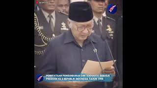 Pidato Presiden Soeharto Mundur dari Jabatan sebagai Presiden RI Mei 1998