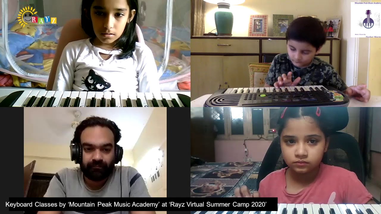 Keyboard classes | Rayz International Preschool | Noida Keyboard Classes Mountain Peak Music Academy