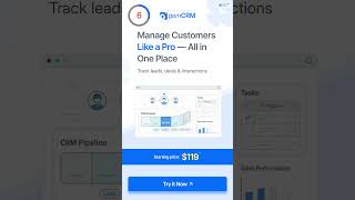 Manage Customers Like a Pro with GemCRM. Track Leads, Deals & Interactions in One Place.