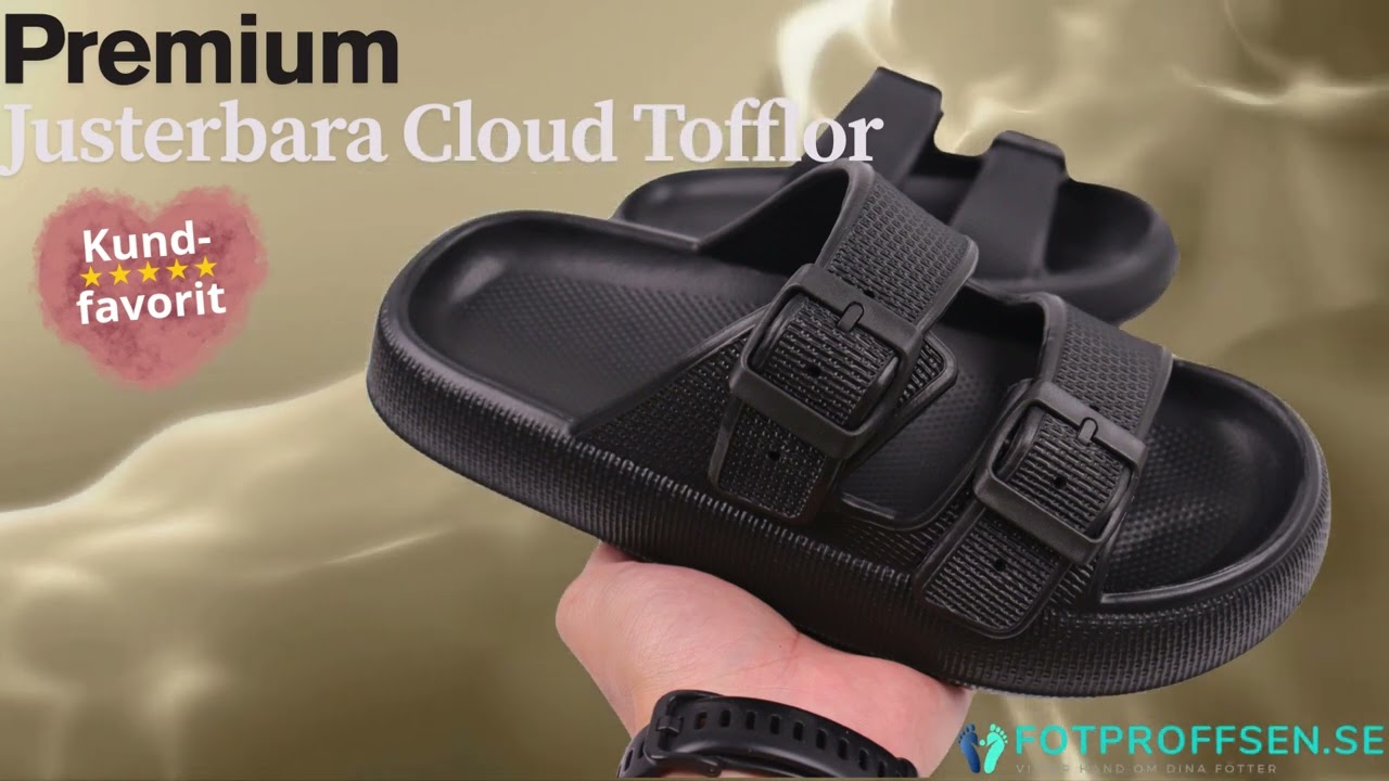 Premium Justerbara Cloud Tofflor - Fotproffsen.se
