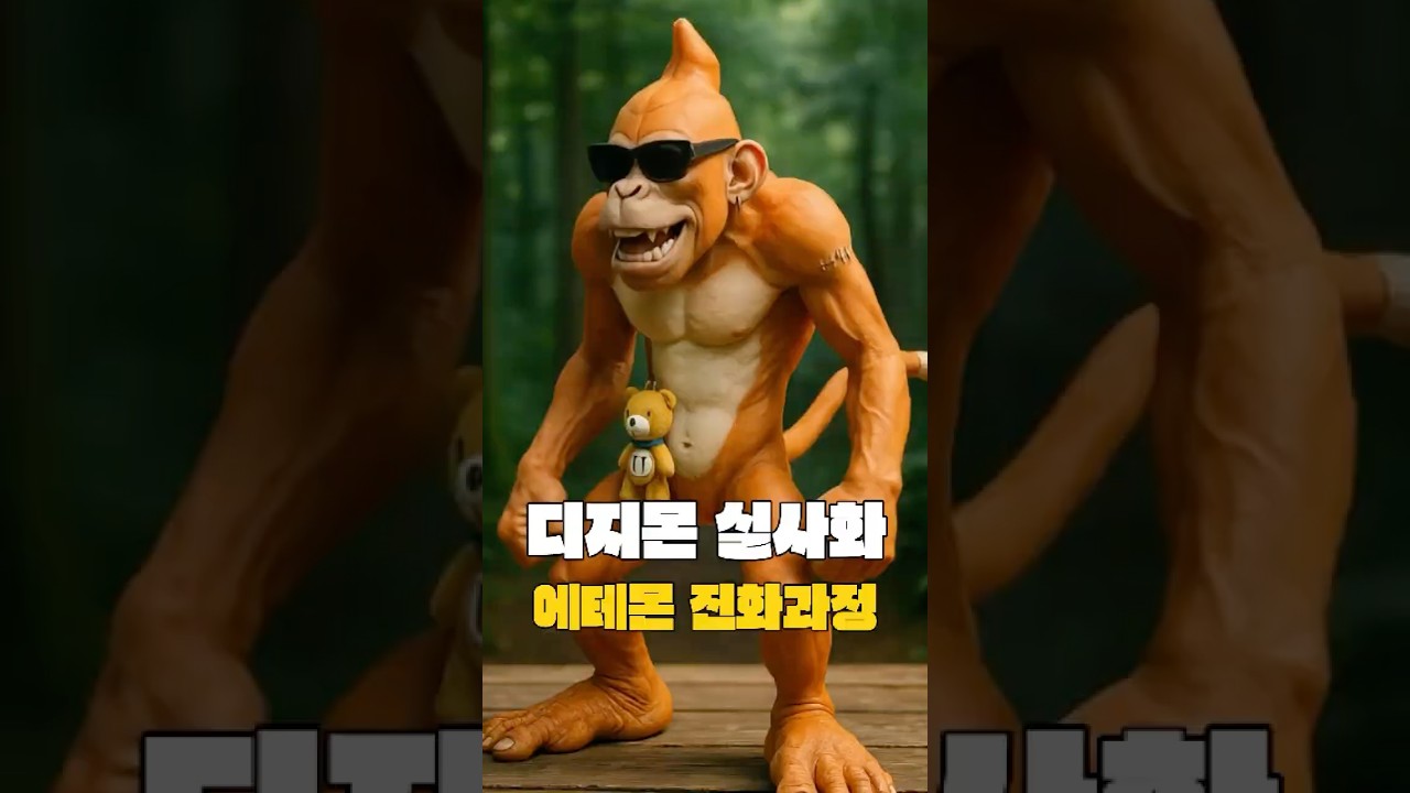 스카몬→에테몬→메탈에테몬→킹에테몬 실사 진화 대집합! | Real-Life Digimon Evolution: skamon→ Etemon→ MetalEtemon→KingEtemon