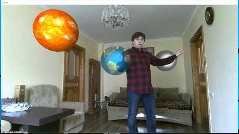 Augmented Reality 3D test with Kinect camera