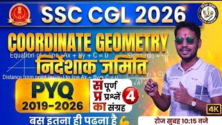 Target 100% in Coordinate Geometry | SSC CGL 2026 Maths | No Formula, Only Logic!|Vidyagrahan| Lec 4