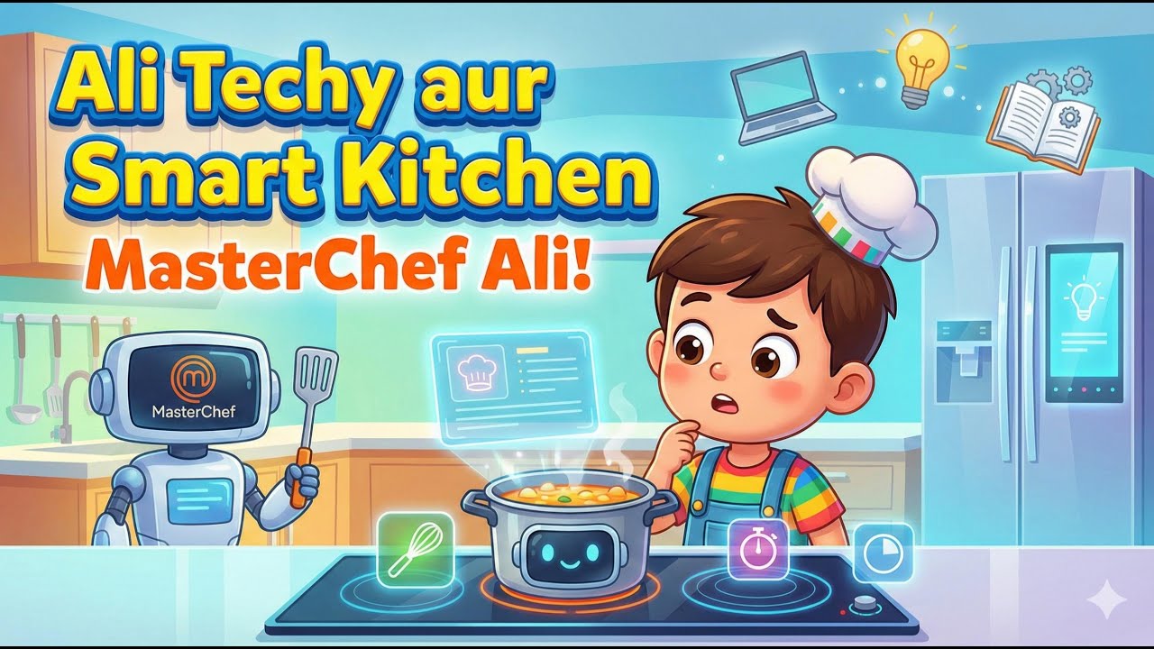 Ali Techy aur Smart Kitchen | MasterChef Ali ka AI Hungama | Kids Funny Story