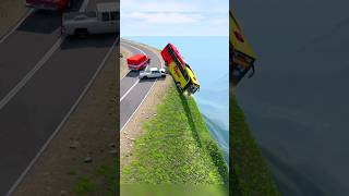 Realistic Car Crash in BeamNG.drive 💥 |#167  High-Speed Impact Simulation #Shorts
