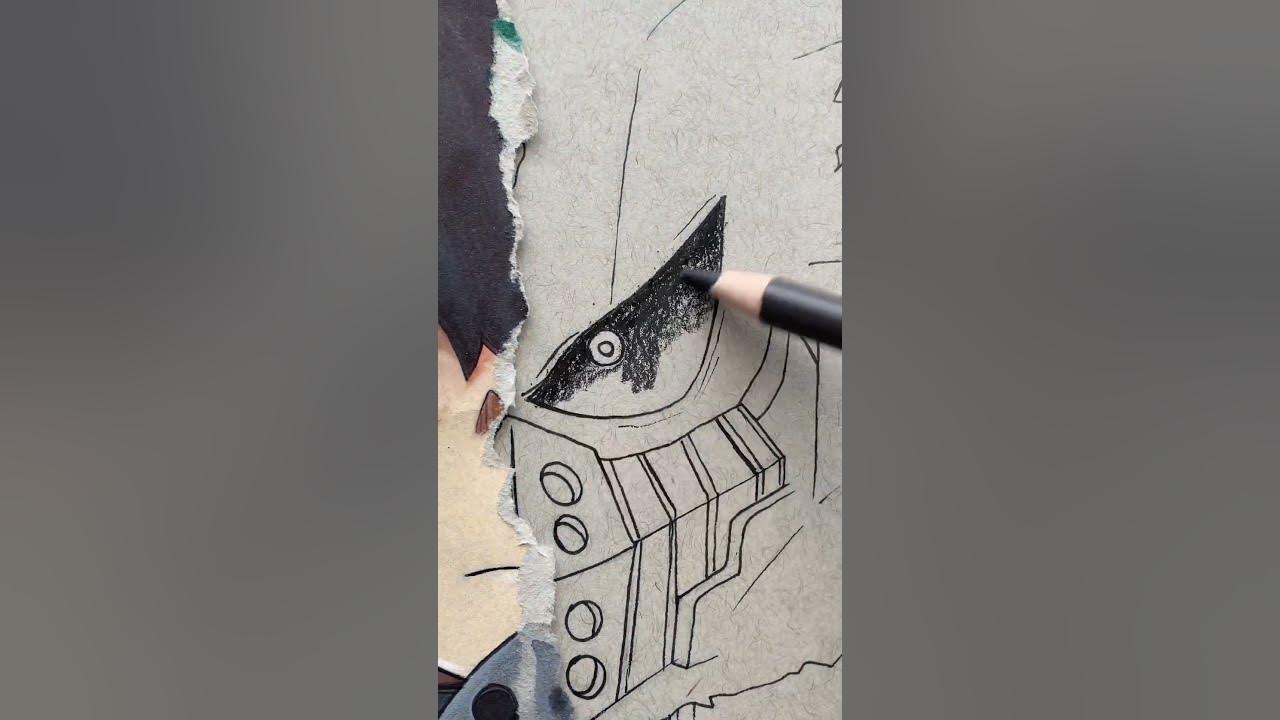 Ripping My Drawing Then Turning It Into Something Better shorts art 