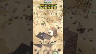 Landing On Top Of A Raid Base #serwinter #rust