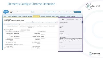 Elements Catalyst inside Salesforce Setup: Chrome Extension