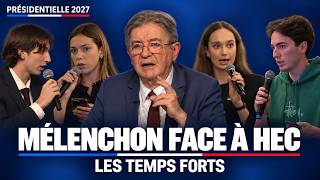 Mélenchon face aux étudiants d’HEC : budget, Ukraine, écologie — les temps forts