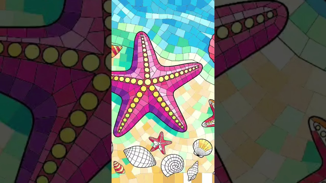 Starfish Glory - Color By Number