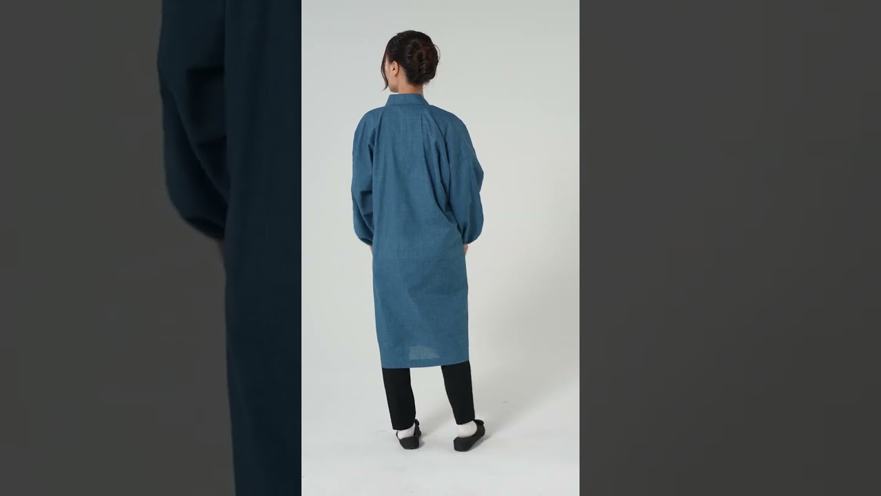 絣紬水屋着（かすりつむぎみずやぎ） No.14 あずき