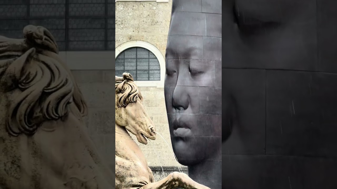 Until 29 August, artist Jaume Plensa transforms Salzburg’s Residenzplatz into a Secret Garden⛲️🪴