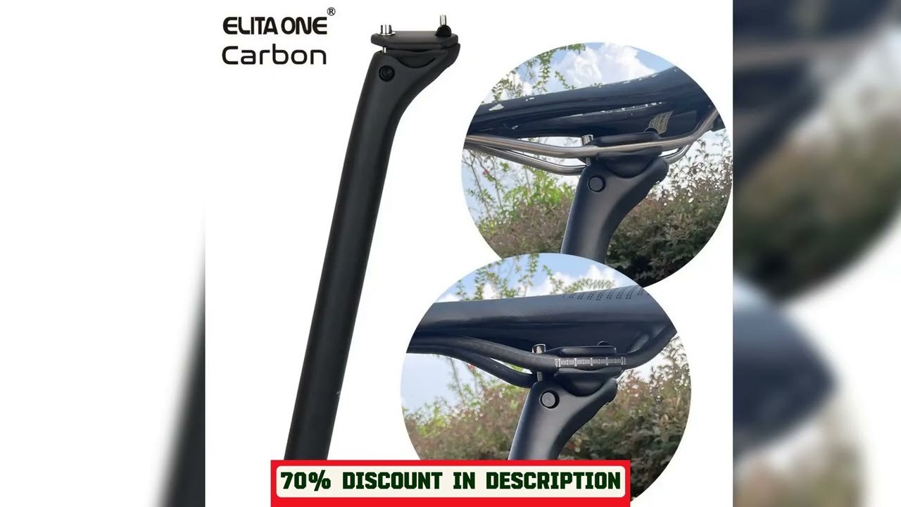 Latest Products You Must Know! ELITAONE MTB Carbon Seat Post Offset 20mm 25.4 27.2 30.9 31.6mm Mou