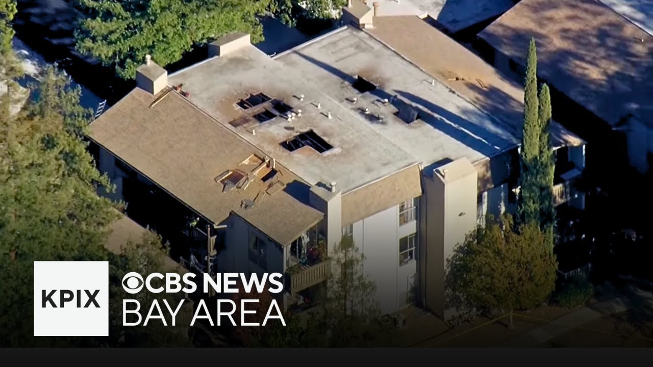 View of Pleasant Hill apartment fire aftermath