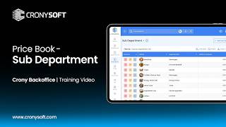 Pricebook | Sub Department