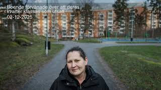 Boende Förvånade Över Att Deras Kvarter Klassas Som Utsatt