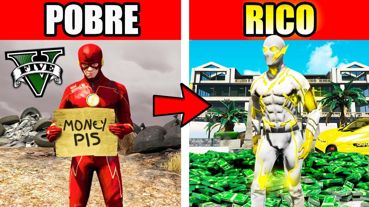 PASO de FLASH POBRE a MILLONARIO en GTA 5!