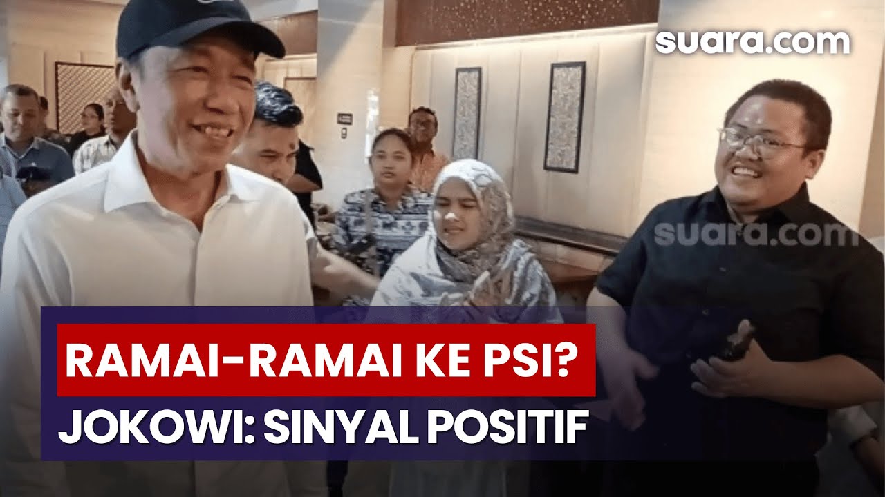 Jokowi Soal Ramai Tokoh Gabung PSI: Mereka Melihat Masa Depan Partai