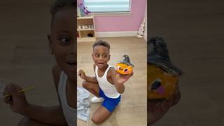 Mj and Londyn got caught painting squishys #shorts