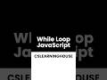 While loop in Javascript