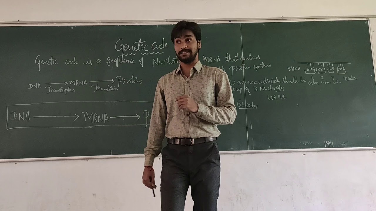 Genetic Code  by Mahesh kumar H .Zoology lecture VSKUB Ballari.