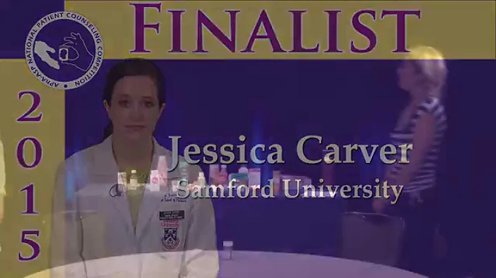 APhA2015 NPCC Finalist Jessica Carver - Samford Un...