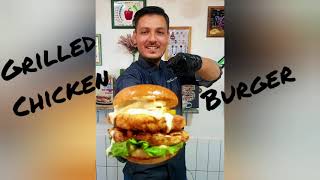 Grilled Chicken Burger Recipe Chicken Burger Best Chicken Burger Chef Faisal Hussain