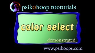 Psikohoop short tutorial 86_color select demo