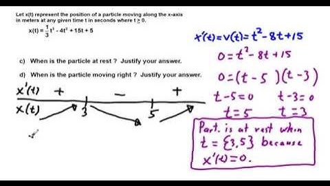 Calculus Particle Motion Problem