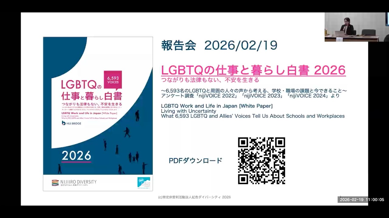 LGBTQの仕事と暮らし白書2026」を公開 | 認定NPO法人 虹色ダイバーシティ