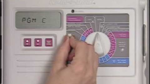 Rain Bird ESP Modular Controllers: Manual On & Off Adjustment