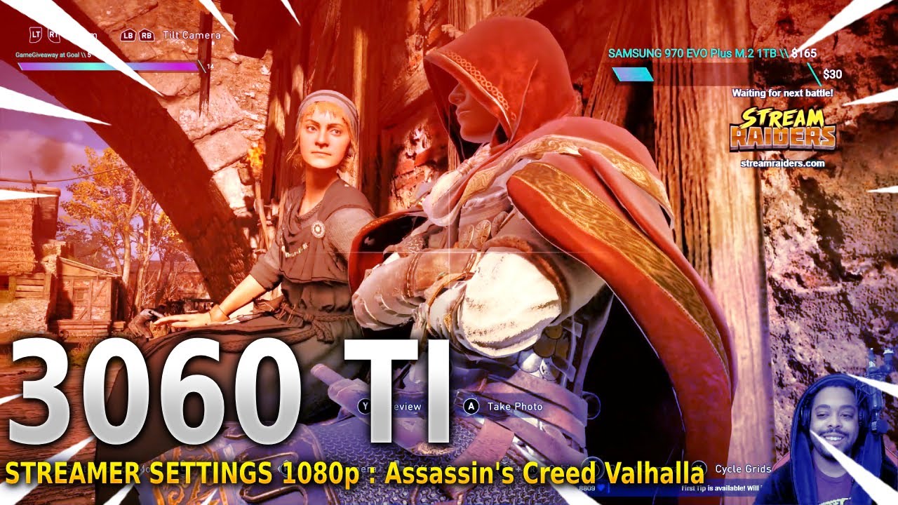 Assassin's Creed: Valhalla | Streamer Settings | RTX 3060 TI  GPU 1080p Settings