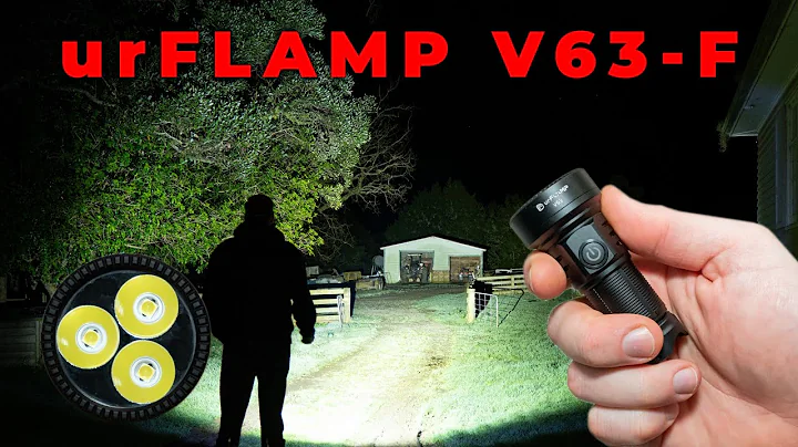 urFLAMP V63-F, 3x Osram P9 LEDs, Extendable Tube 18350/18650, 3,800 Lumens, USB C + Power Bank