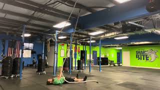 Rope Pull to Stand Exercise Demonstration (with modification)