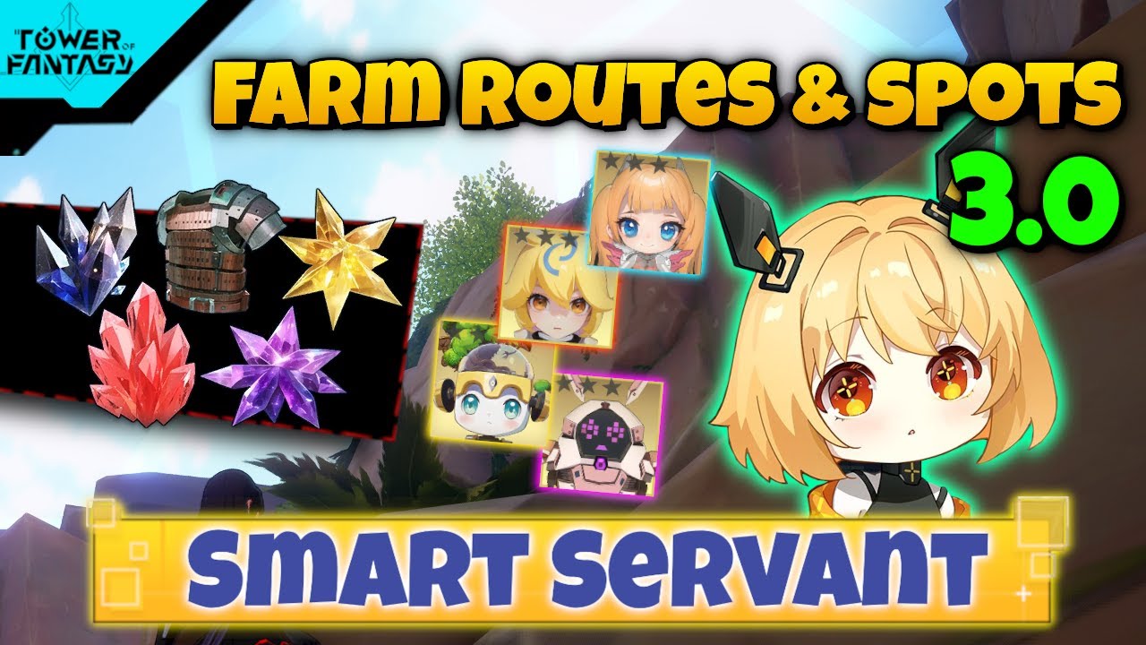 AFK & Farm Route EXP Gifts Smart Servant (Tower of Fantasy)