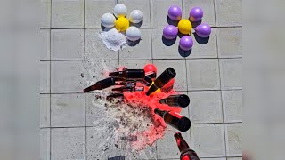 🎈Breaking Glass Bottles and Balloon Drops! Crushing Crunchy & Soft Things!🔥 screenshot 4