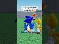 SONIC PUSHED AMY TOO FAR 😱🔥 #roblox #micup #sonic