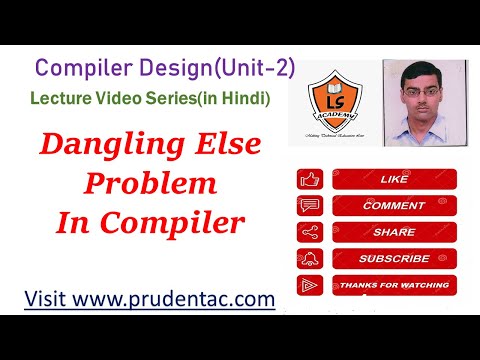 Dangling else  Problem in compiler design | Compiler Design Lecture Series | Dangling else