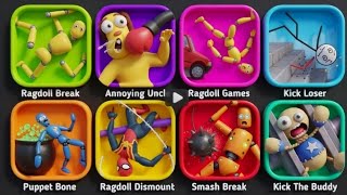 Ragdoll Break & Kick The Buddy Funny Ragdoll Games Compilation
