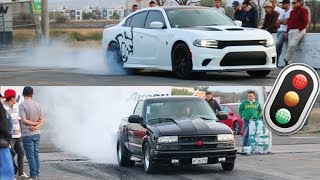 Charger Hellcat vs Chevrolet S10 l DRAG RACE Arrancones 😱