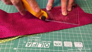 Flick-Flack - Twister block, Patchwork Template tutorial by Csoki-Folt
