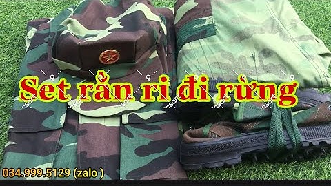 Set rằn ri đi rừng cực chất ,bền-đẹp.quần áo + mũ mềm+balo+giày vải cao cổ rằn ri