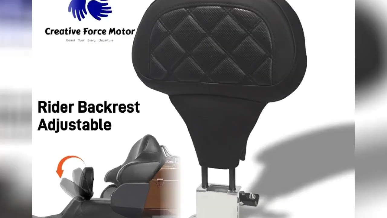 Motorcycles Front Driver Rider Seat Backrest Pad Adjustable For Harley Davidson Touring Road King St