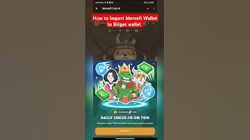Import Memefi Wallet to Bitget wallet #bitgetexchange #whatisthemeaningofairdrop #web3crypto #crypto